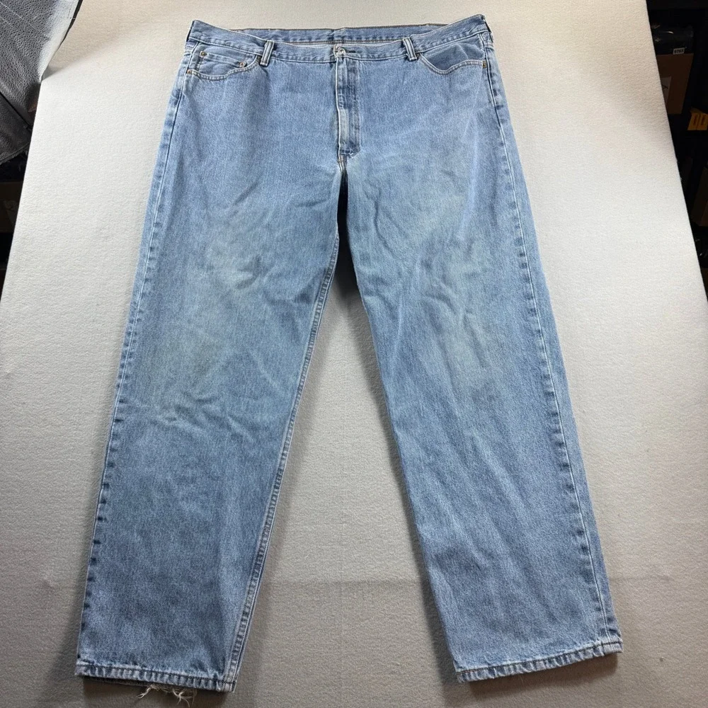 Levi's 550 Jeans Mens 44x33 Blue Relaxed Fit Tapered Leg Denim